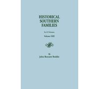 John Bennett Boddie Historical Southern Families (Tascabile)
