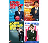 John Bishop Live 1-4 Complete Stand Up Comedy DVD Collection : John Bishop Supersonic Live at the Royal Albert Hall / John Bishop Live - Rollercoaster Tour 2012 / John Bishop Live - Sunshine Tour 2011 / John Bishop Live 2010 + Extras: A Joke Too Far / Outtakes / Fan Twitter Q & A