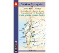 John Brierley Camino Portugués Maps (Tascabile)