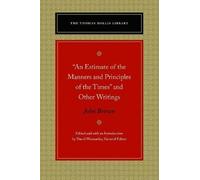 John Brown "An Estimate of the Manners and Principles of the Times" (Tascabile)