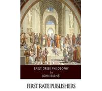 John Burnet Early Greek Philosophy (Tascabile)