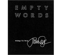 John Cage Empty Words (Tascabile)