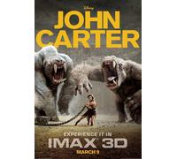 John Carter Imax Film Poster - Originale Doppio Lato Uno Foglio Amazing