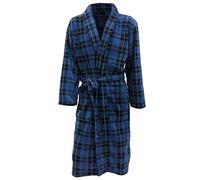 John Christian Vestaglia da Camera con Disegno Scozzese a Scacchi (Tartan), Blu, Uomo (XXL)