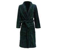 John Christian Vestaglia da Camera con Disegno Scozzese a Scacchi (Tartan), Verde, Uomo (XXL)