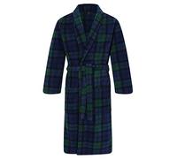 John Christian Vestaglia Uomo in Pile, Tartan Scozzese (XL)