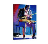 John Coltrane - Poster da parete su tela, motivo: musica e film, decorazione per soggiorno e camera da letto, 30 x 45 cm, con cornice