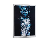 John Coltrane - Poster da parete su tela, motivo: musica e film, decorazione per soggiorno e camera da letto, 20 x 30 cm, con cornice