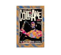 John Coltrane - Poster su tela con pittura ad olio, per casa, da appendere, per bar, decorazione artistica da parete per interni e pareti, poster, senza cornice, stile 40 x 60 cm