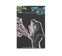 John ColtranePoster da parete su tela, motivo: musica e film, decorazione per soggiorno e camera da letto, 50 x 75 cm, senza cornice