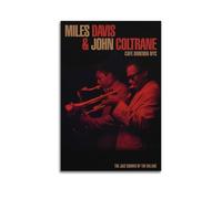 John ColtranePoster da parete su tela, motivo: musica e film, decorazione per soggiorno e camera da letto, 50 x 75 cm, senza cornice