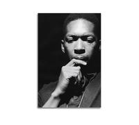 John ColtranePoster da parete su tela, motivo: musica e film, decorazione per soggiorno e camera da letto, 50 x 75 cm, senza cornice