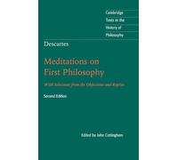 John Cottingham Descartes: Meditations on First Philosophy (Copertina rigida)