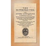 John Cowell The Interpreter [1607] (Copertina rigida)