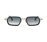 John Dalia - Eleganti Occhiali da Sole Ovali Nero Opaco/Oro - - Accessories - Uomo - Nero - ONE SIZE