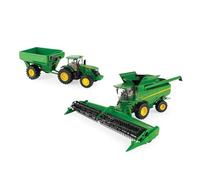 John Deere 1/32 Scala S780 Combinare con Grano Testa 7290R Trattore Grano Carrello Set
