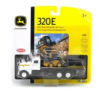 John Deere 1/64 Scala 320E Skid Steer con camion