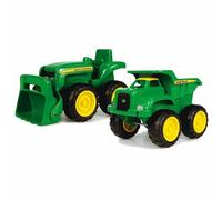 John Deere 15.2cm Sabbiera Set Con Camion Cassone Sabbia E Trattore Britains