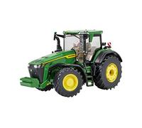 John Deere 8R 370 - Replica trattore John Deere compatibile con animali da fattoria in scala 1:32 e giocattoli, adatto per collezionisti e bambini dai 3 anni in su