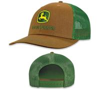 John Deere Berretto da Baseball Cappello da Camionista 13083346Cbgr Cappello da Baseball Attuale Cappello da Camionista Ricamo Ywgr, Costruzione Marrone/Verde, Taglia Unica