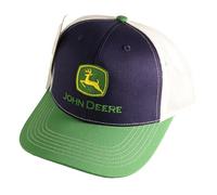 John Deere Berretto da Baseball e Cappello da Camionista 13083347Nvgrwh Con Ricamo Ywgr, Blu Navy/Verde/Bianco, Taglia Unica