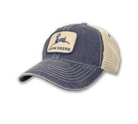 John Deere Berretto da Baseball Lavato con Pietra, Navy, Taglia Unica