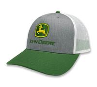 John Deere Berretto da baseball Cappello da camionista 13083347Hggrwh Cappello da baseball attuale Cappello da camionista Ricamo Ywgr, Grigio melange/verde/bianco, Taglia unica