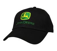 John Deere Cappellino da Baseball, da Uomo, con Logo Nero Nero