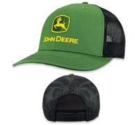 John Deere Cappello da baseball Trucker Hat 13083346Grbk Berretto da baseball attuale Cappello da camionista Cappello Marchio Ricamo Gryw verde/nero, Verde/nero, Taglia unica