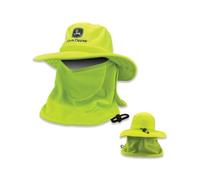 John Deere Cappello da Pescatore Rimovibile e Maschera, Hi Vis, Taglia Unica