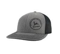 John Deere Cappello Vintage Logo Limited Edition, Logo 3D grigio / nero, Taglia unica