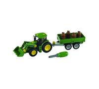 John Deere con rimorchio per il trasporto 1:24