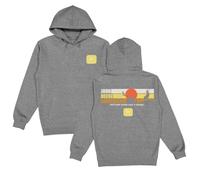 JOHN DEERE Felpa con cappuccio grigio a maniche lunghe con logo e stampa posteriore "Nothing Runs Like a Deere", per agricoltori e fan, grigio., L