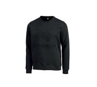 JOHN DEERE Felpa nera - con logo in rilievo, felpa con cappuccio da uomo, Nero , XL