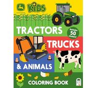 John Deere Kids Tractors, Trucks & Animals Coloring Book With Stickers