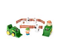 JOHN DEERE - Le mucche stanno andando, libro di carta per bambini, storia della fattoria con animali, pagine robuste, libro di apprendimento precoce per bambini, divertente avventura in fattoria