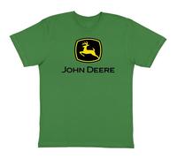 John Deere Maglietta a Maniche Corte da Uomo con Logo del Marchio