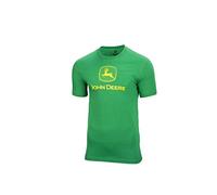 JOHN DEERE Maglietta da uomo con logo classico verde, taglia 40, EU, verde, XL
