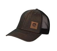 John Deere Oil Coated Soft Mesh Hat W/Sueded Patch, Brown