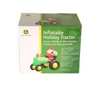 John Deere Trattore gonfiabile con Babbo Natale | Prodotto con licenza | Altezza 1,8 m