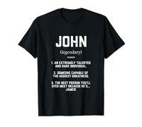 John Definition Funny Talented Great Cosplay for Johnny Maglietta