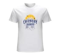 John Denver Take Me Home Country Roads Men's T Shirt Guitar Music T-Shirt Whites
