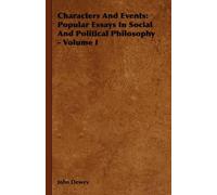John Dewey Characters And Events (Tascabile)