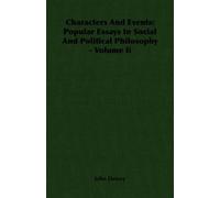 John Dewey Characters And Events (Tascabile)