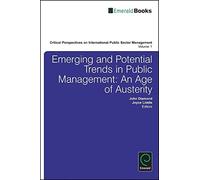 John Diamond Emerging and Potential Trends in Public Manageme (Copertina rigida)