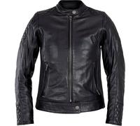 John Doe Adina Giacca in pelle da moto da donna, nero, taglia 3XL per donne