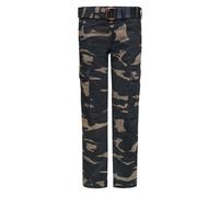 John Doe Cargo Slimcut Camouflage Pantaloni, Mimetismo, Taglia 26