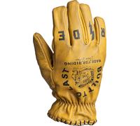 John Doe Coyote Guanti da moto, nero-giallo, taglia L per maschi