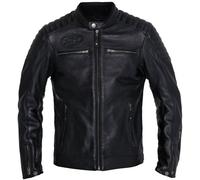 John Doe Dexter Giacca in pelle moto, nero, Taglia 4XL