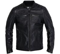 John Doe Dexter Giacca in pelle moto, nero, taglia 4XL per maschi